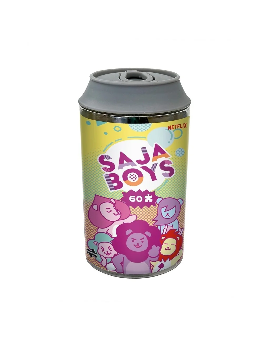 🌼♡KPop Demon Hunters: Saja Boys Soda Demon Puzzle 60pc Can